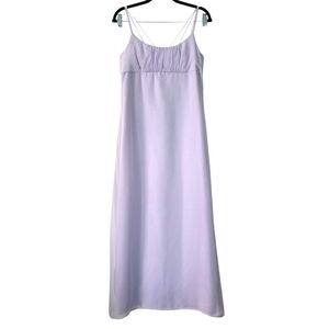 Vintage 90s Lori Ann Lavender‎ Strappy Empire Waist Formal Dress